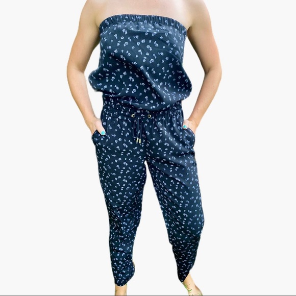 Express Pants - Express Strapless Black Romper